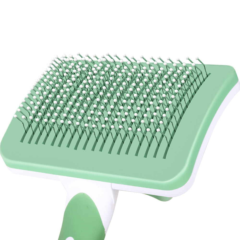 Self Cleaning Slicker Brush for Dogs, Cats Pets-One Click Cleaning Function-Gentle Effective Cat, Pet Dog Hair Remover-Dog Grooming Accessories for Small, Medium Large Dogs