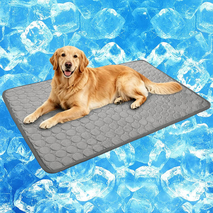 Pet Cooling Mat, X-Large, 3-4 Degree Cooler, No Water or Electricity Needed, Portable and Foldable, Safe for Dogs and Cats, Non-Irritating, Easy to Use, 3 Years Warranty | Arc-Chill Tech Washable & Non-Slip Cold Dog Bed Pad-For Pets Kennel, Crate, Sofa, Bed, Floor,Car Seats, Indoor & Outdoor Use